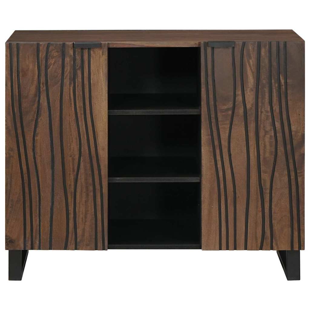 Sideboard Marrone 90 x 33 x 75 cm legno massello di mango - homemem39