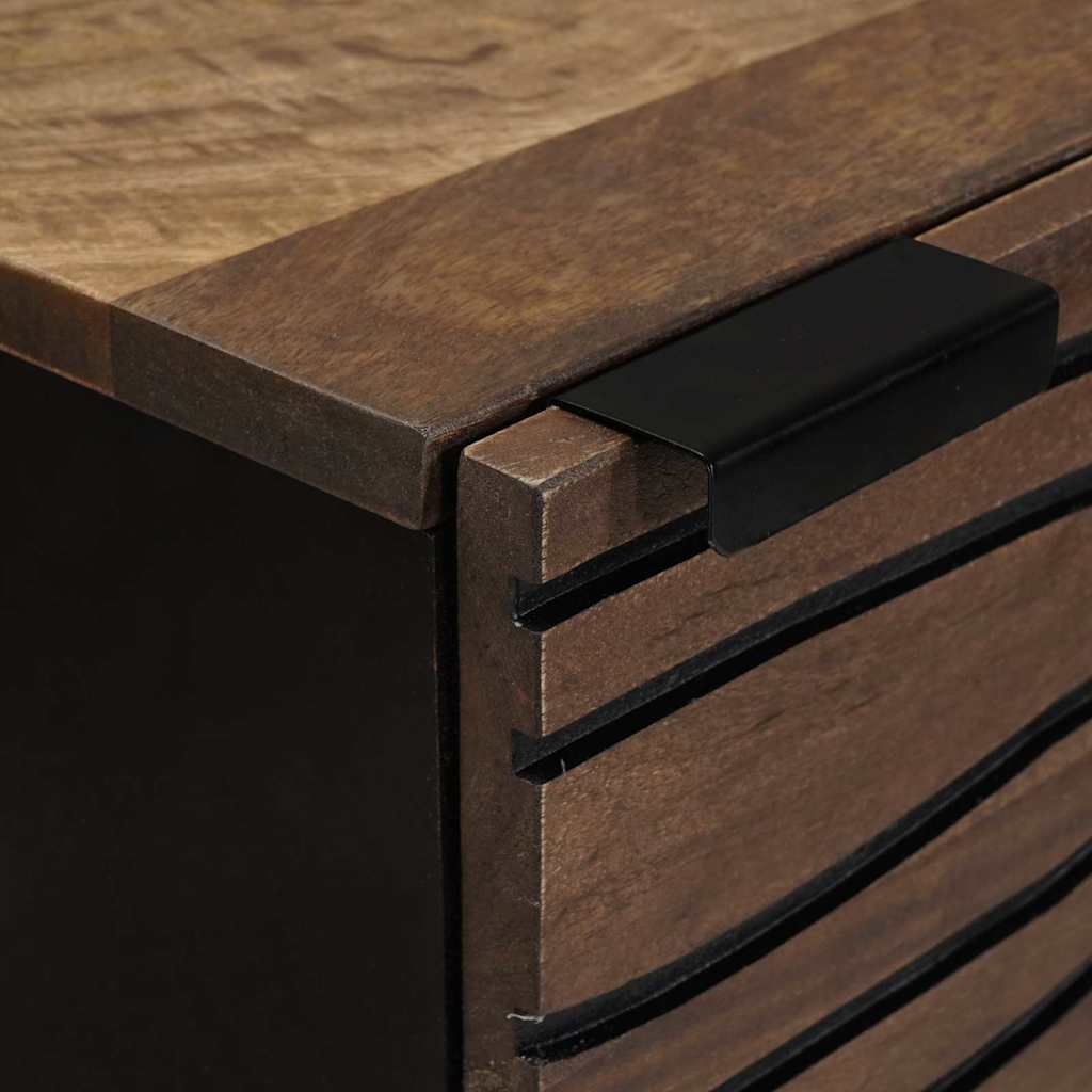 Credenza Marrone 40 x 33 x 110 cm legno massello di mango - homemem39