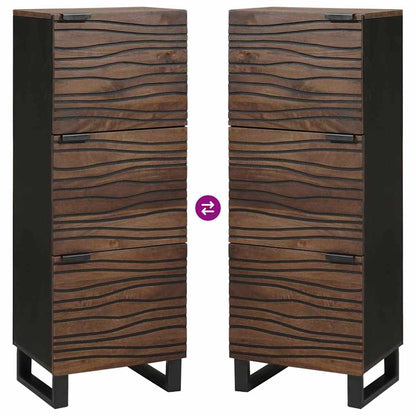 Credenza Marrone 40 x 33 x 110 cm legno massello di mango - homemem39