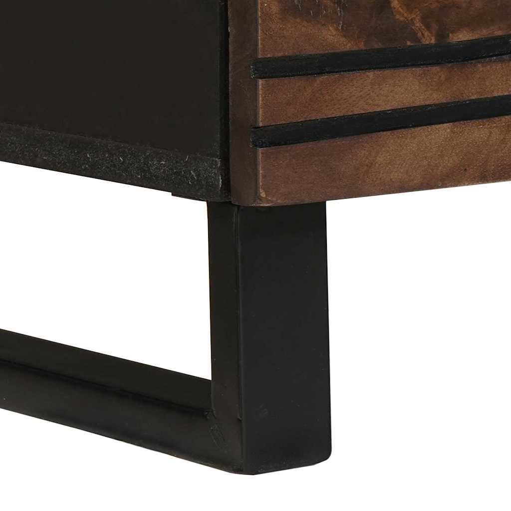 Highboard Marrone 60 x 33 x 100 cm legno massello di mango - homemem39