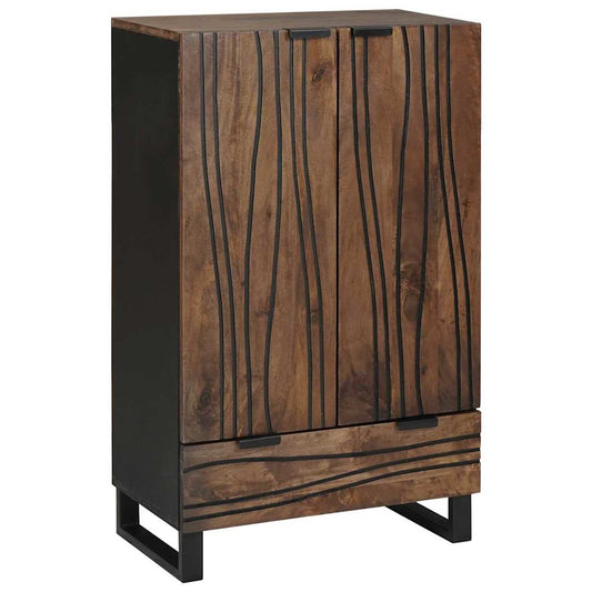 Highboard Marrone 60 x 33 x 100 cm legno massello di mango - homemem39