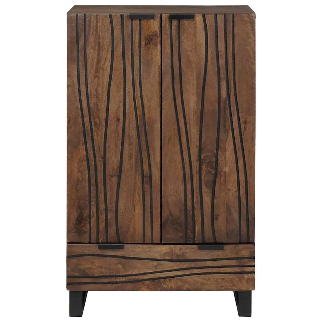 Highboard Marrone 60 x 33 x 100 cm legno massello di mango - homemem39