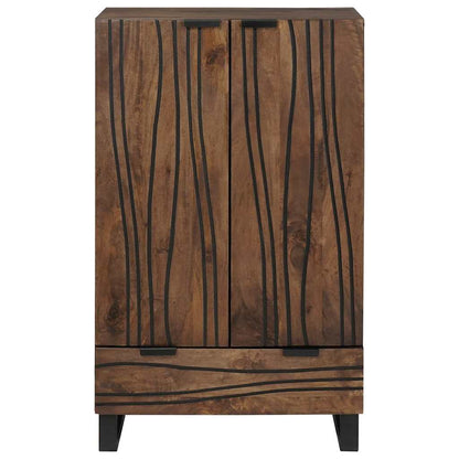 Highboard Marrone 60 x 33 x 100 cm legno massello di mango - homemem39