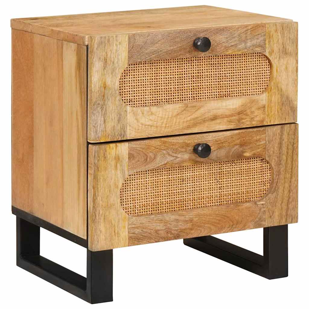 Armadio da Notte con cassetto 2 pcs Naturale 40 x 33 x 46 cm | homemem39