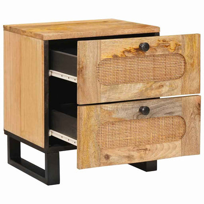 Armadio da Notte con cassetto 2 pcs Naturale 40 x 33 x 46 cm | homemem39