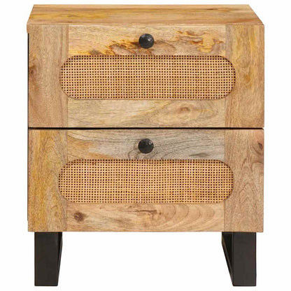 Armadio da Notte con cassetto 2 pcs Naturale 40 x 33 x 46 cm | homemem39