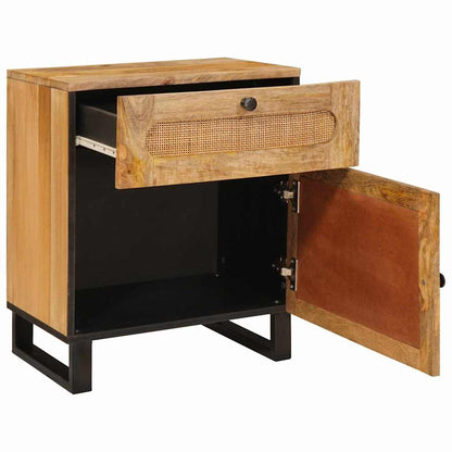 Armadio da Notte con cassetto Naturale 50 x 33 x 60 cm | homemem39