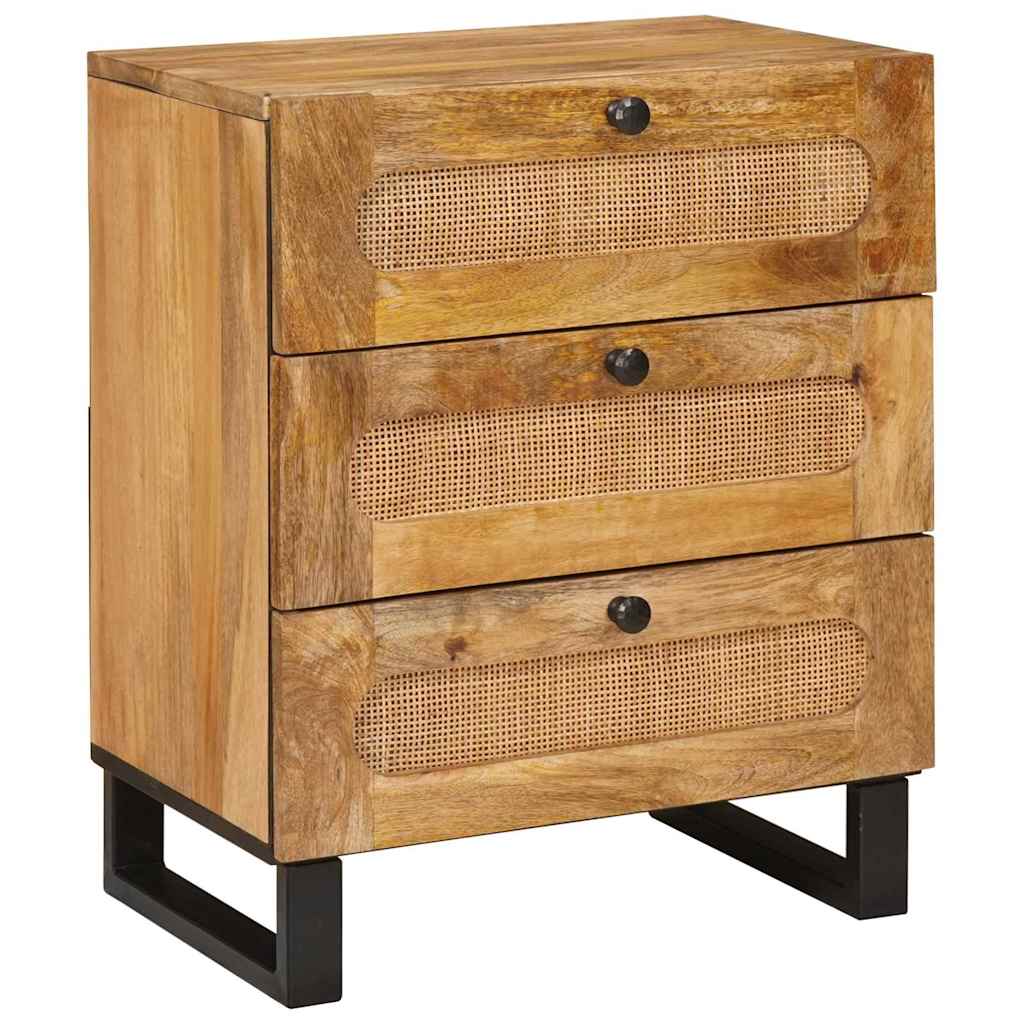 Armadio da Notte con cassetto Naturale 50 x 33 x 62 cm | homemem39