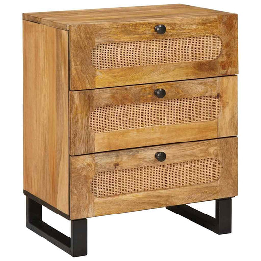 Armadio da Notte con cassetto Naturale 50 x 33 x 62 cm | homemem39