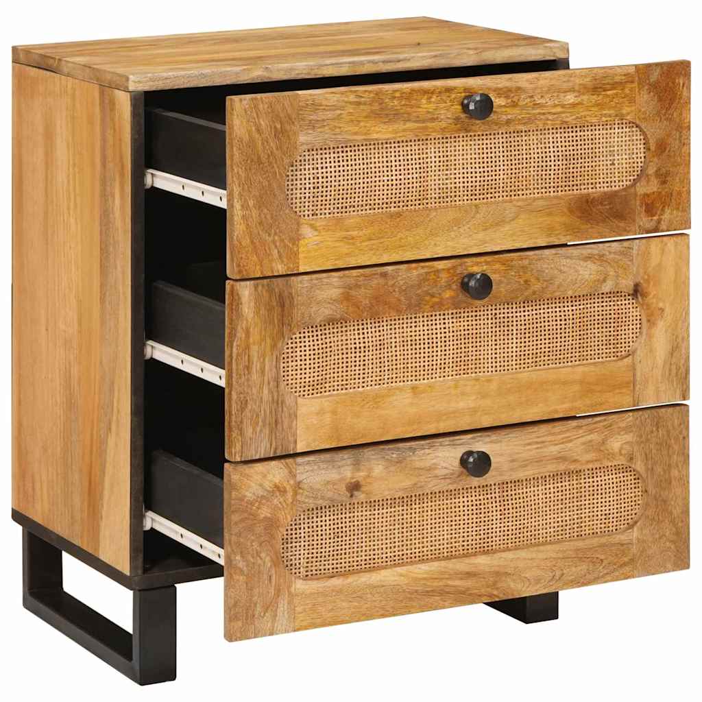 Armadio da Notte con cassetto Naturale 50 x 33 x 62 cm | homemem39