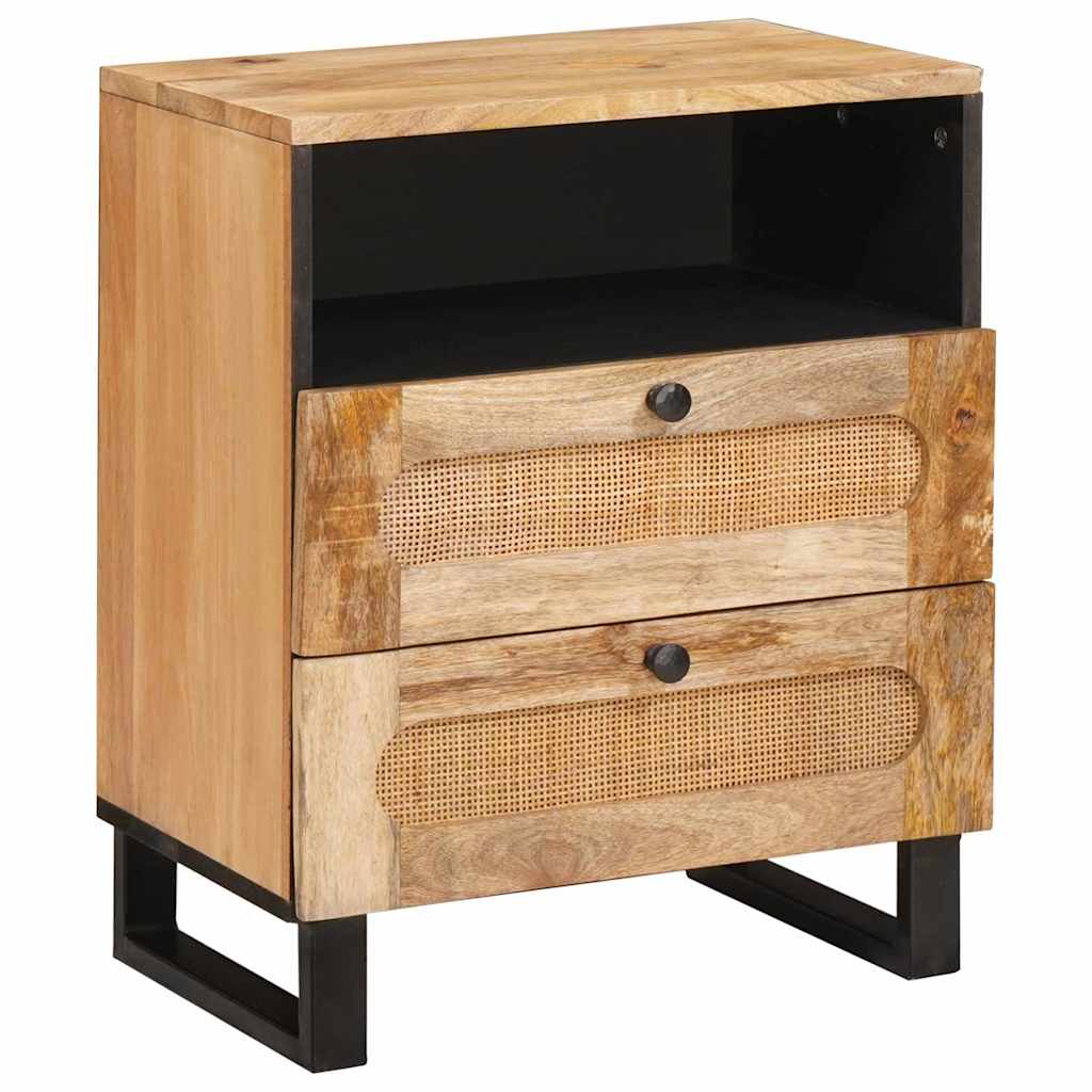 Armadio da Notte con cassetto Naturale 50 x 33 x 62 cm | homemem39