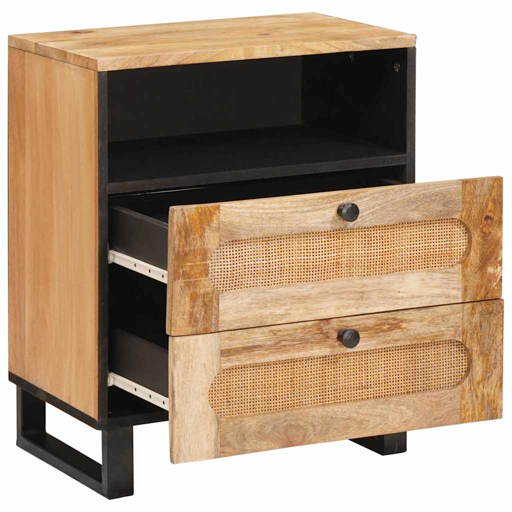 Armadio da Notte con cassetto Naturale 50 x 33 x 62 cm | homemem39