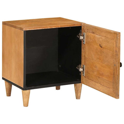Comodino Marrone chiaro 40 x 33 x 46 cm legno massello di mango