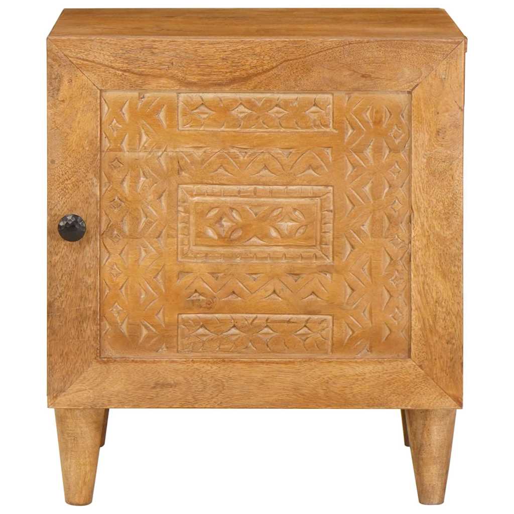 Comodino Marrone chiaro 40 x 33 x 46 cm legno massello di mango - homemem39