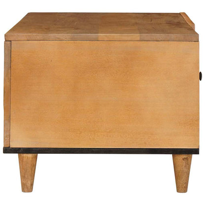 Tavolino da salotto con porta Marrone Chiaro 80 x 50 x 40 cm | homemem39