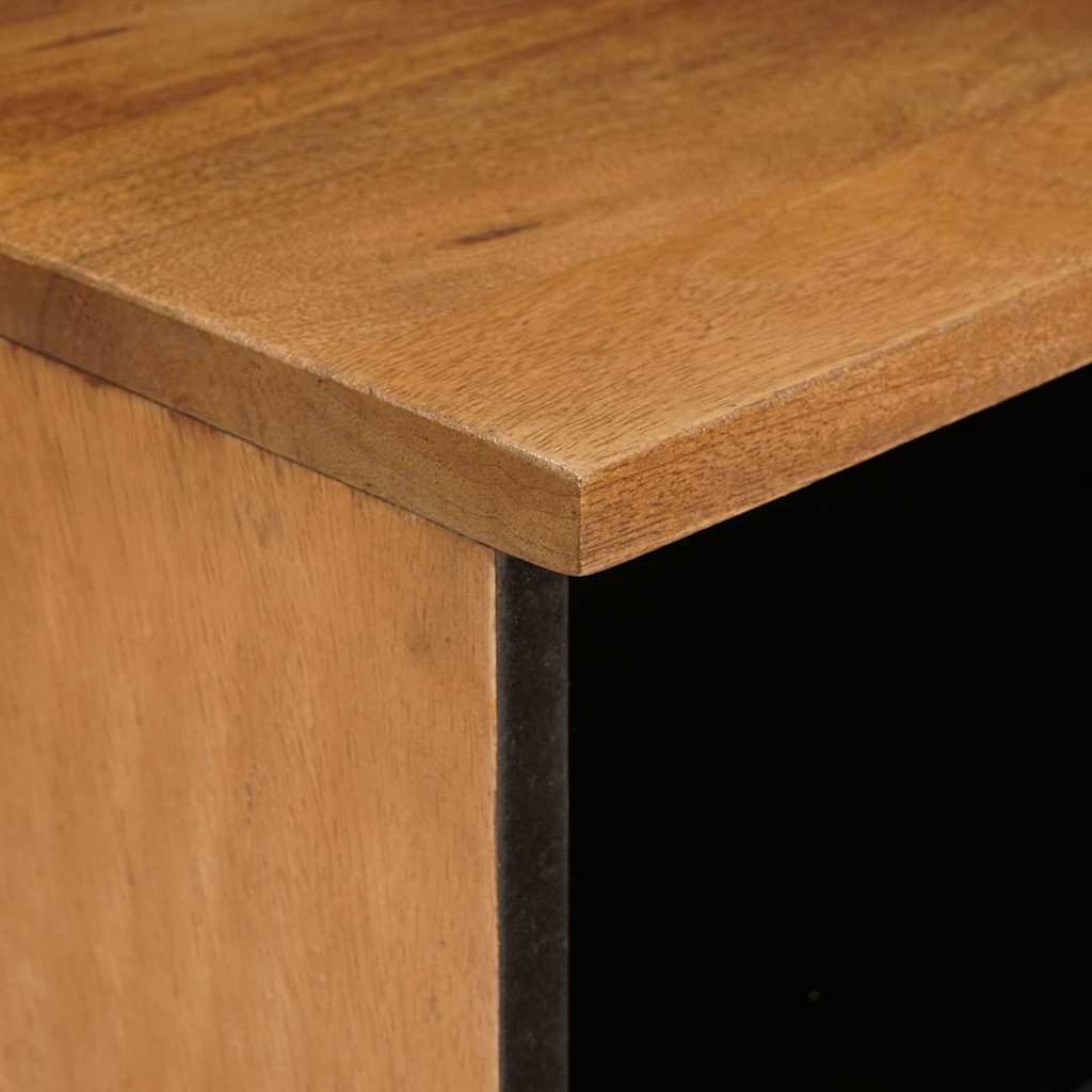 Comodino Marrone chiaro 40 x 33 x 46 cm legno massello di mango - homemem39