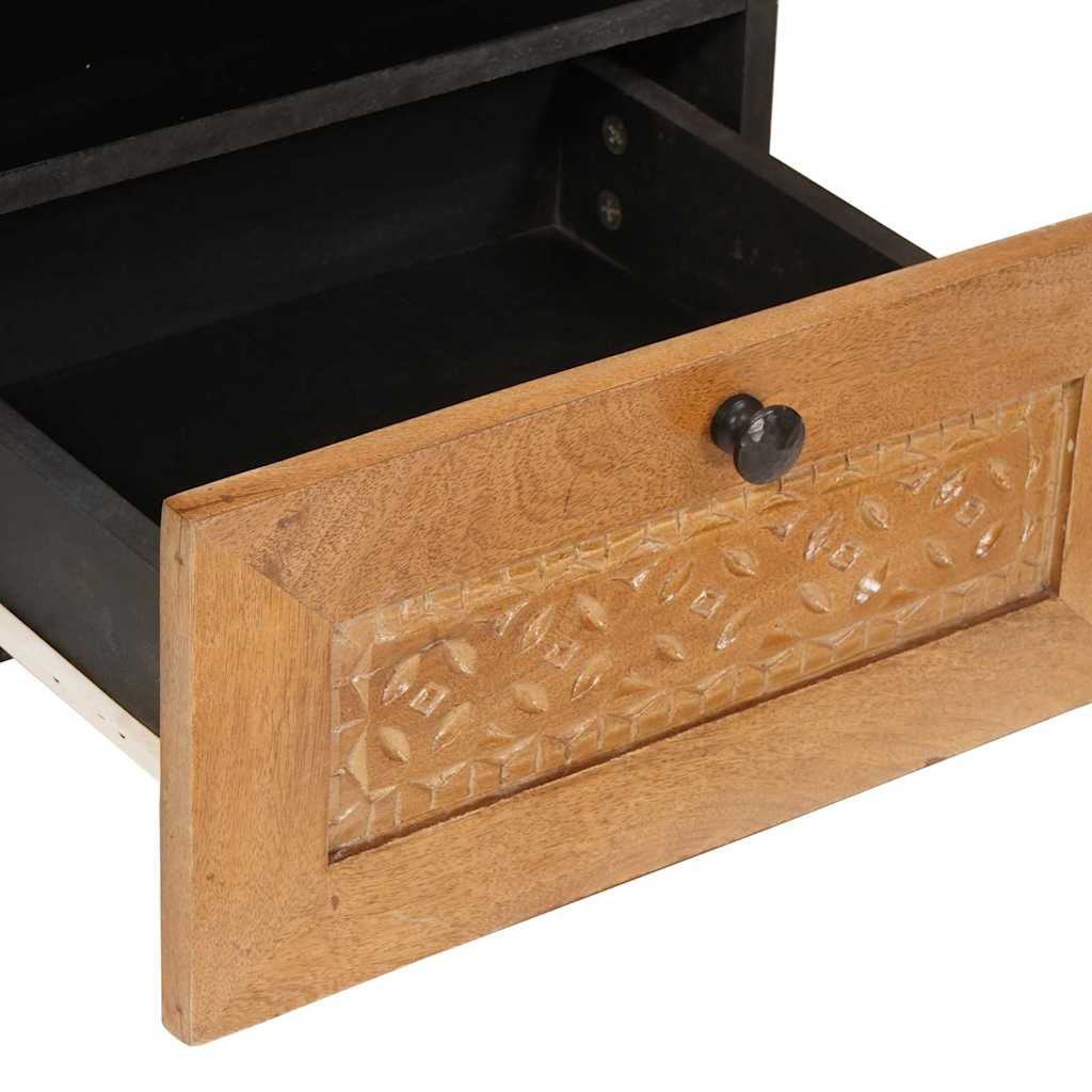 Comodino Marrone chiaro 40 x 33 x 46 cm legno massello di mango - homemem39