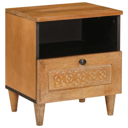 Comodino con cassetto 2 pcs Marrone chiaro 40 x 33 x 46 cm