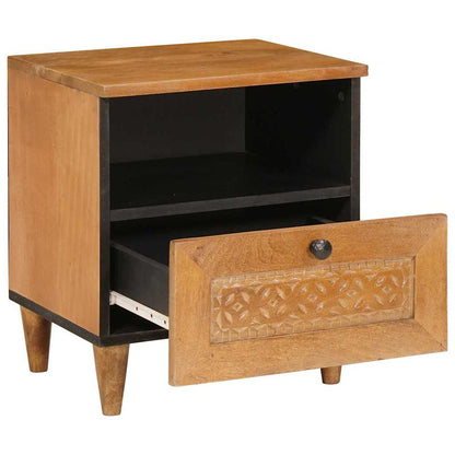 Comodino con cassetto 2 pcs Marrone chiaro 40 x 33 x 46 cm