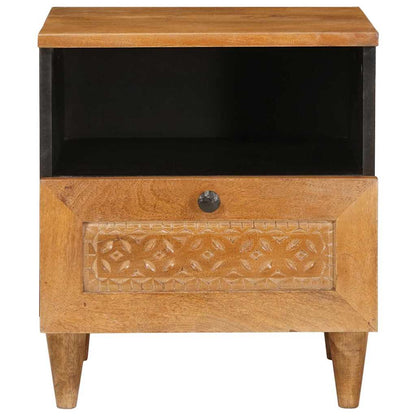 Comodino con cassetto 2 pcs Marrone chiaro 40 x 33 x 46 cm