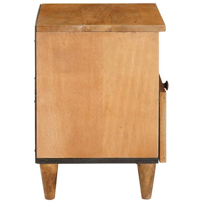 Comodino con cassetto 2 pcs Marrone chiaro 40 x 33 x 46 cm