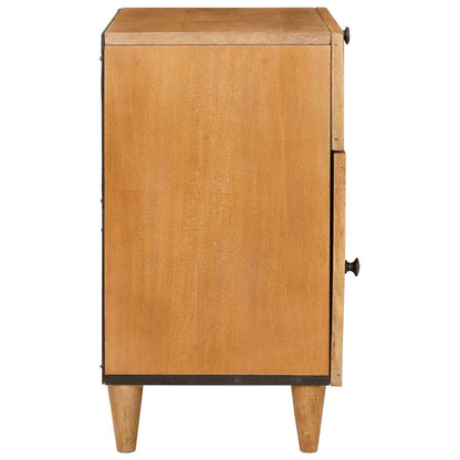 Comodino Marrone chiaro 50 x 33 x 60 cm legno massello di mango