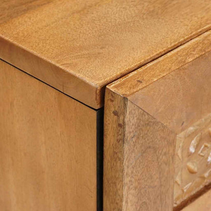 Comodino Marrone chiaro 50 x 33 x 60 cm legno massello di mango