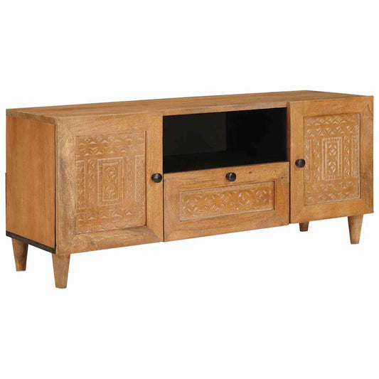 Mobile TV con cassetto Marrone chiaro 105 x 33 x 46 cm