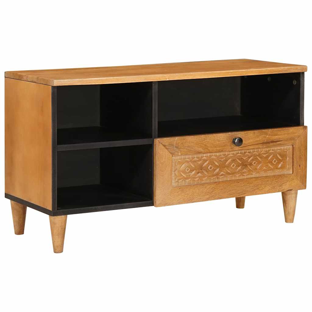 Mobile TV con cassetto Marrone chiaro 80 x 33 x 46 cm