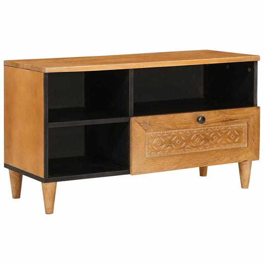 Mobile TV con cassetto Marrone chiaro 80 x 33 x 46 cm