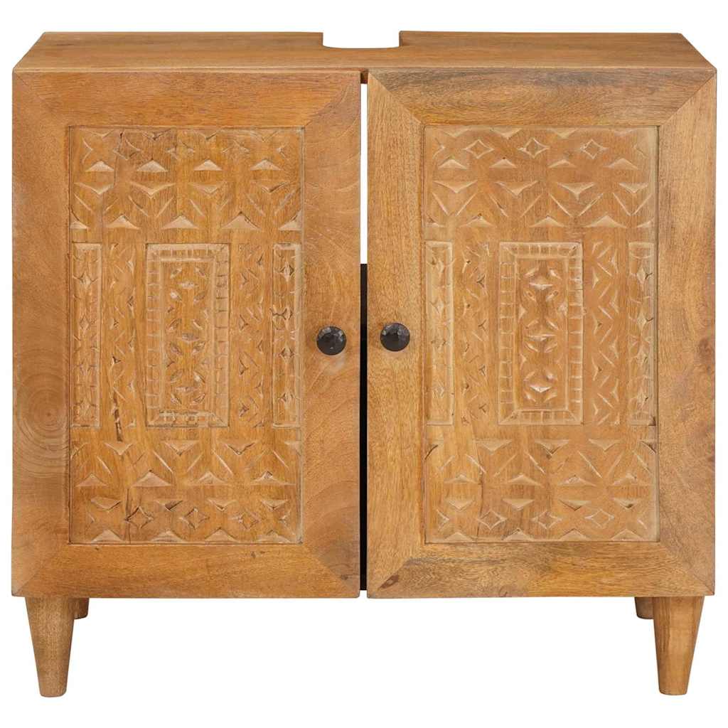 Mobile da Bagno con porta Marrone Chiaro 62 x 33 x 58 cm