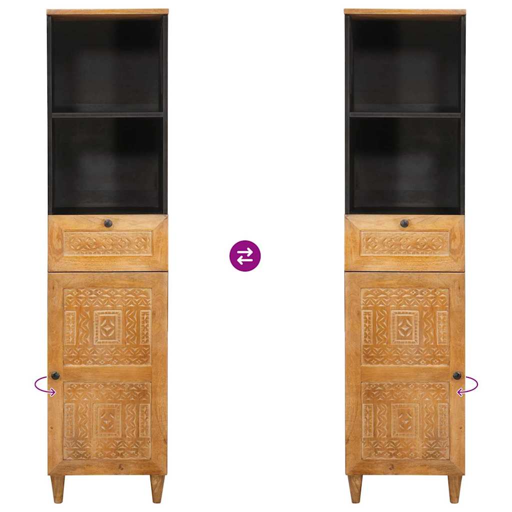 Mobile da Bagno con cassetto Marrone Chiaro 38 x 33 x 160 cm