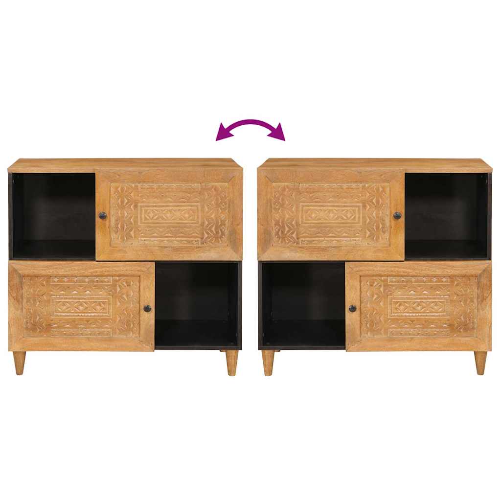 Credenza Marrone chiaro 33.5 x 80 x 75 cm - homemem39