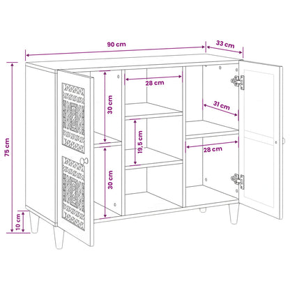 Credenza Marrone chiaro 33.5 x 90 x 75 cm | homemem39