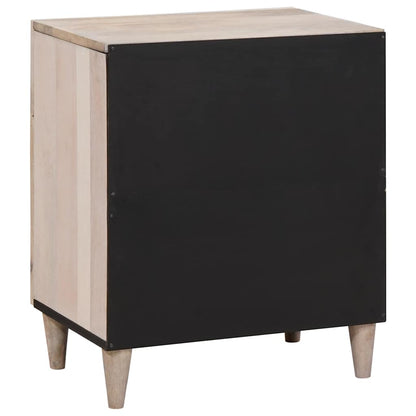 Comodino Beige 50 x 33 x 60 cm legno massello di mango