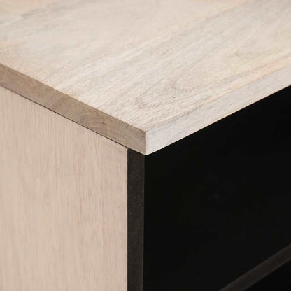 Mobile TV Bianco 105 x 33 x 46 cm legno massello di mango