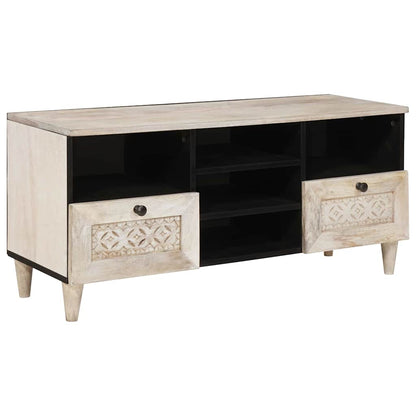 Mobile TV con cassetto Bianco Sbiancato 100 x 33 x 46 cm