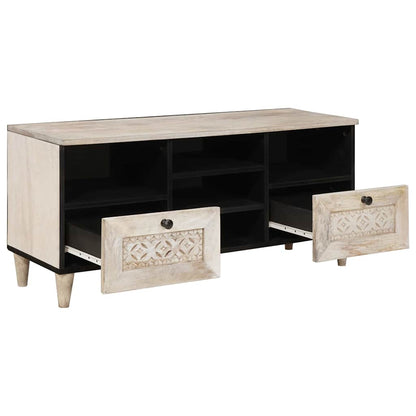 Mobile TV con cassetto Bianco Sbiancato 100 x 33 x 46 cm