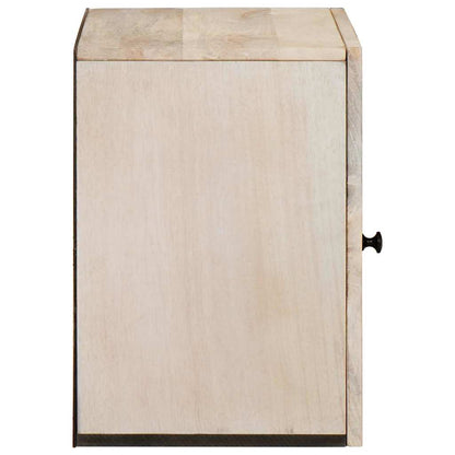 Mobile da Bagno Bianco 38 x 33.5 x 160 cm Legno Massiccio Mango
