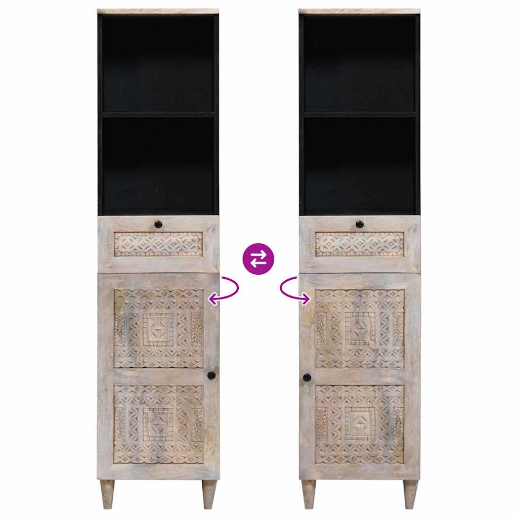 Mobile da Bagno Bianco 38 x 33 x 160 cm Legno multistrato