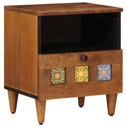 Armadio da Notte con cassetto Marrone 40 x 33 x 46 cm | homemem39