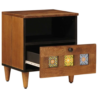 Armadio da Notte con cassetto Marrone 40 x 33 x 46 cm | homemem39