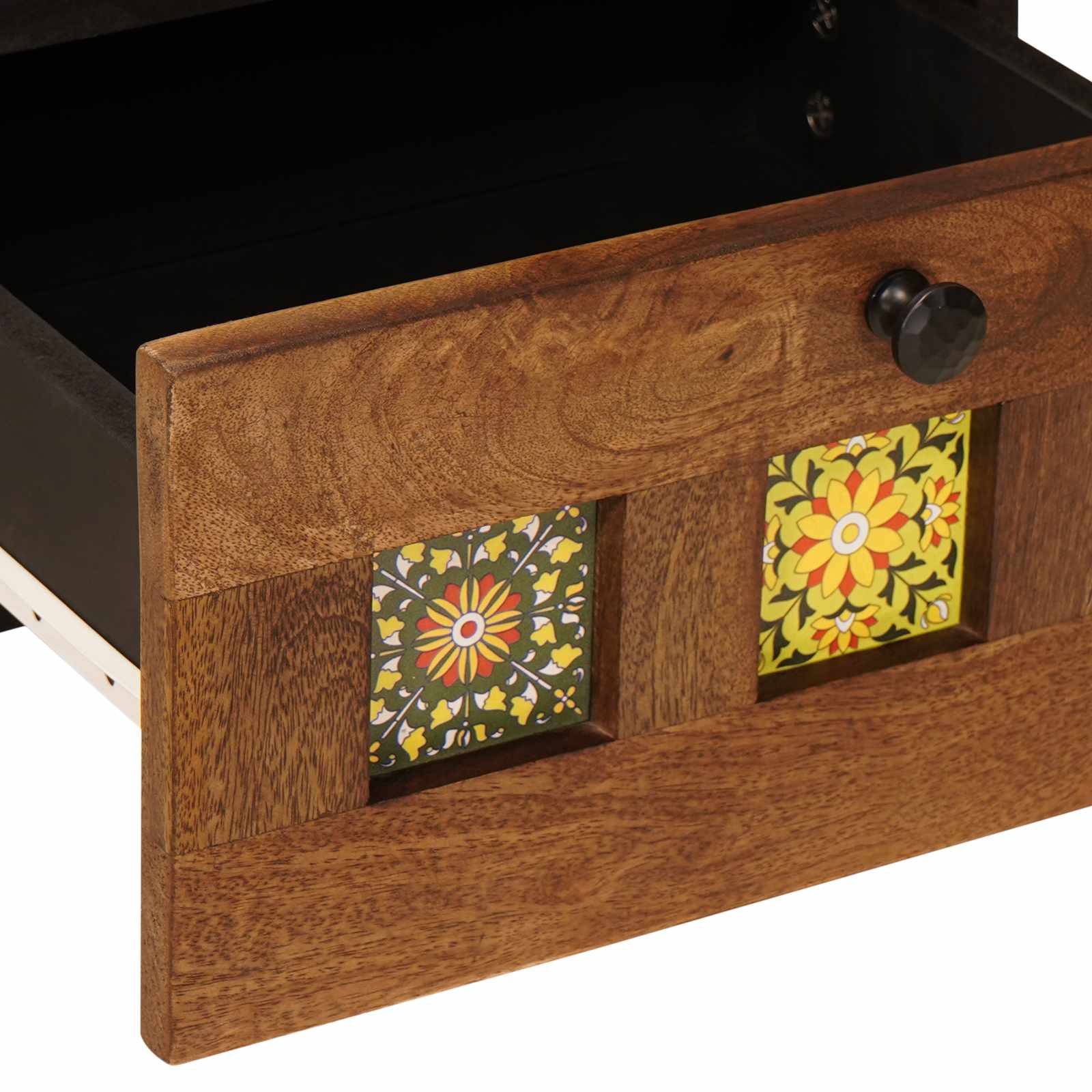 Armadio da Notte con cassetto 2 pcs Marrone 40 x 33 x 46 cm | homemem39
