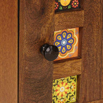 Armadio da Notte con cassetto Marrone 50 x 33 x 60 cm | homemem39