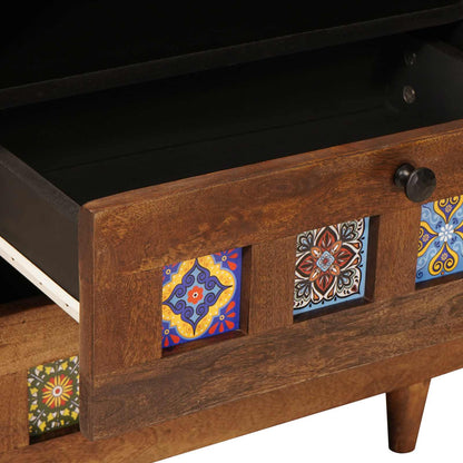 Armadio da Notte con cassetto Marrone 50 x 33 x 62 cm | homemem39