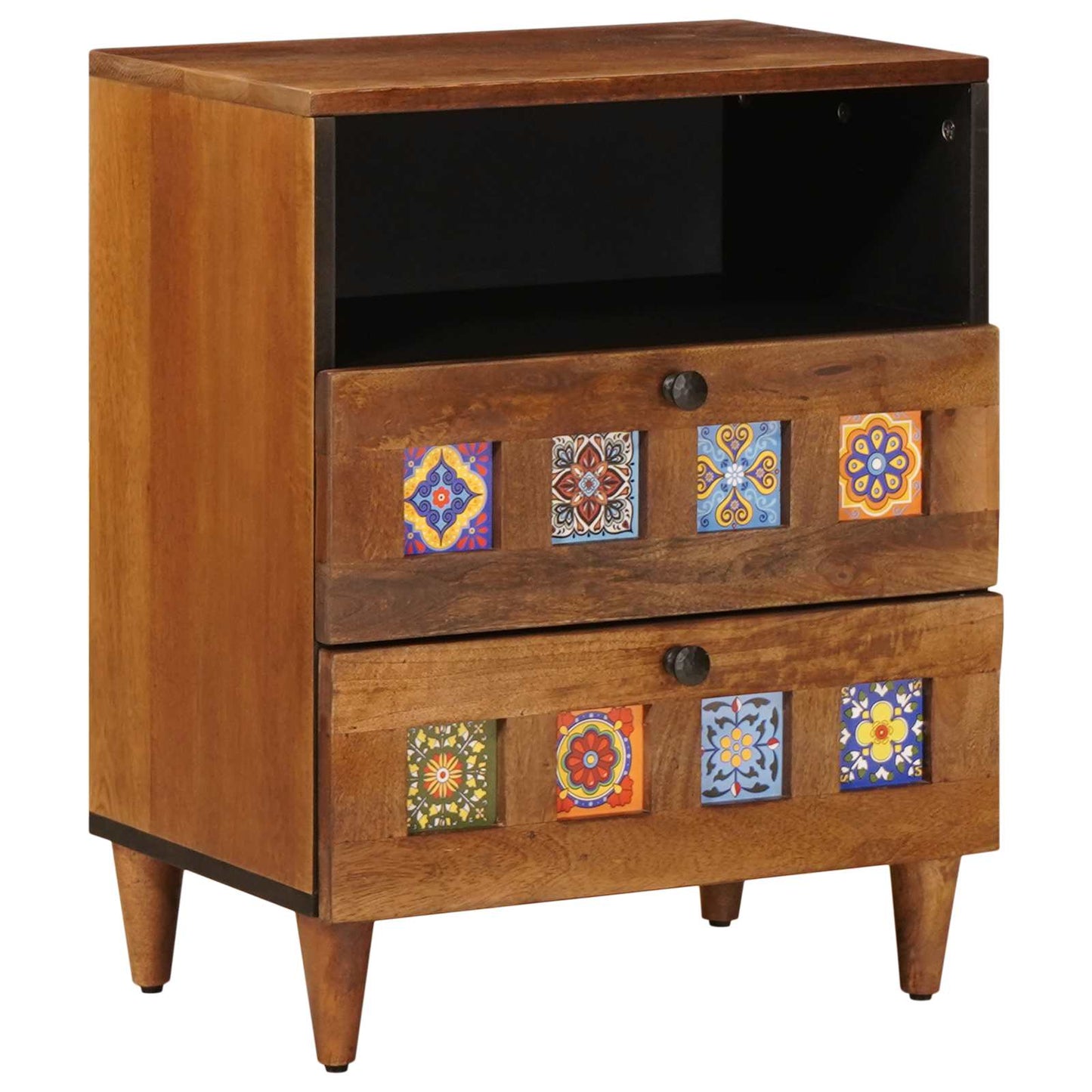 Armadio da Notte con cassetto Marrone 50 x 33 x 62 cm | homemem39