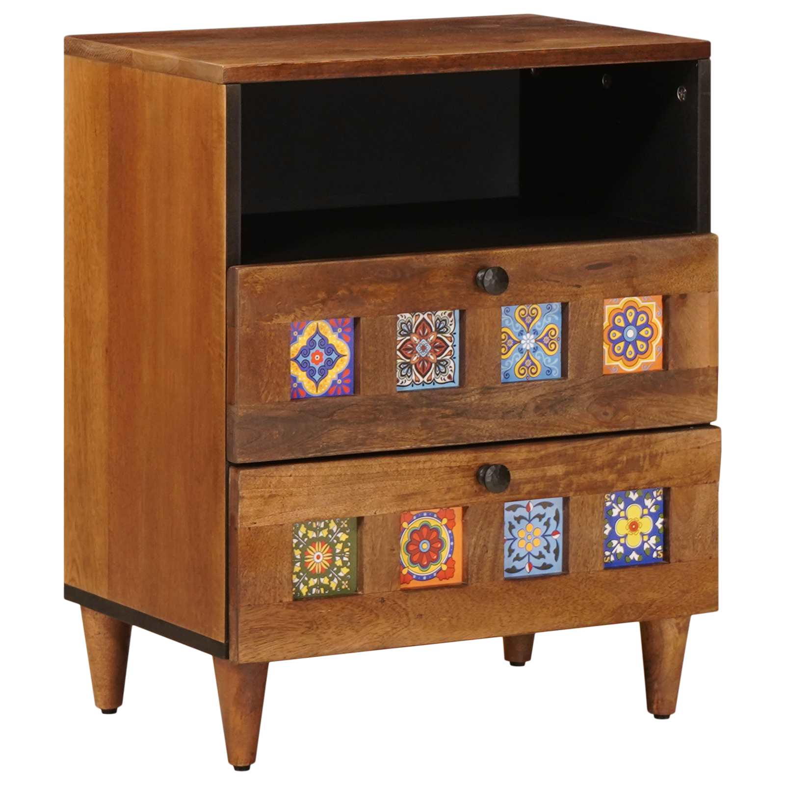 Armadio da Notte con cassetto Marrone 50 x 33 x 62 cm | homemem39