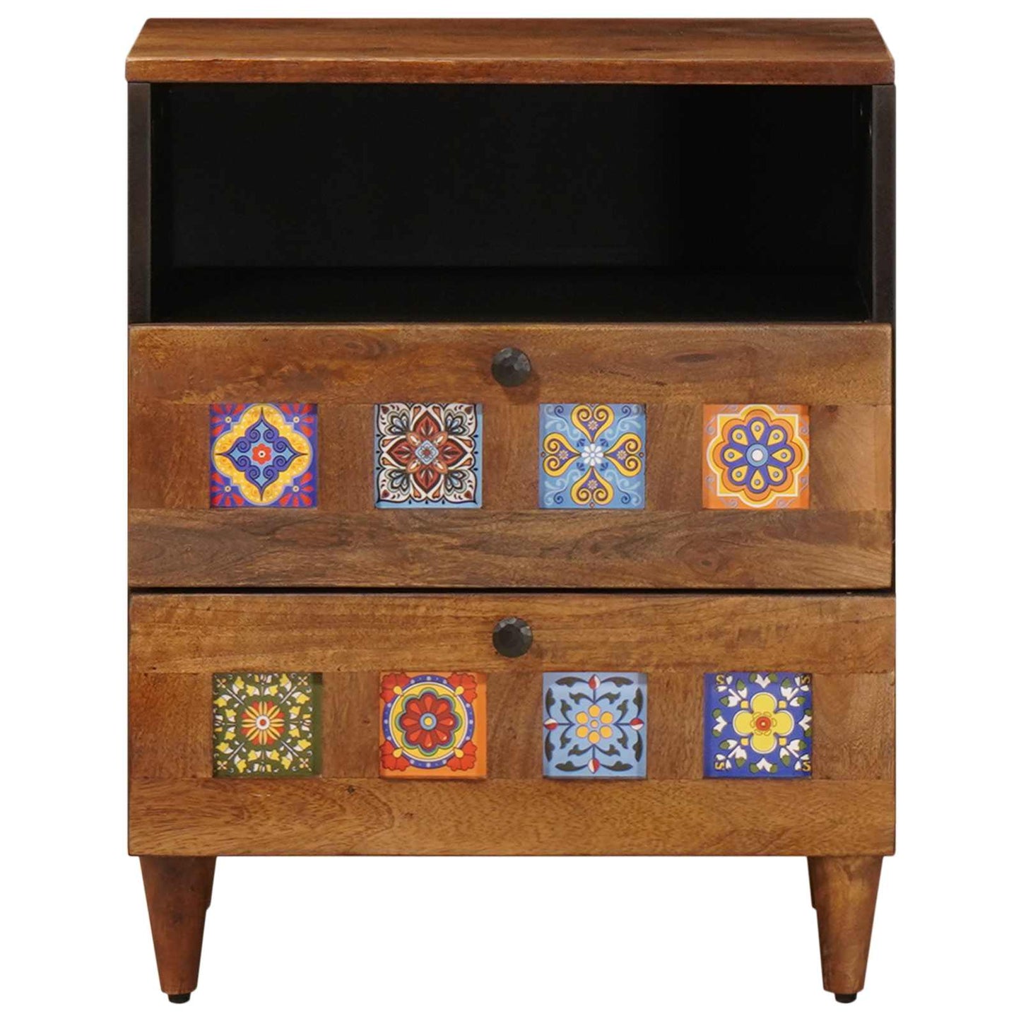Armadio da Notte con cassetto Marrone 50 x 33 x 62 cm | homemem39