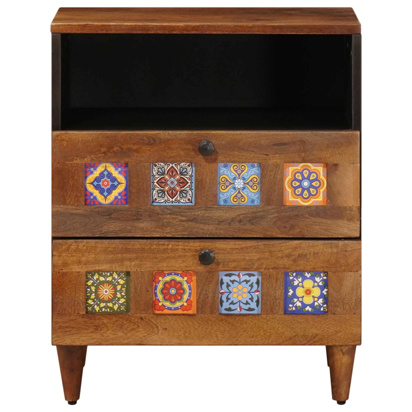Armadio da Notte con cassetto Marrone 50 x 33 x 62 cm | homemem39