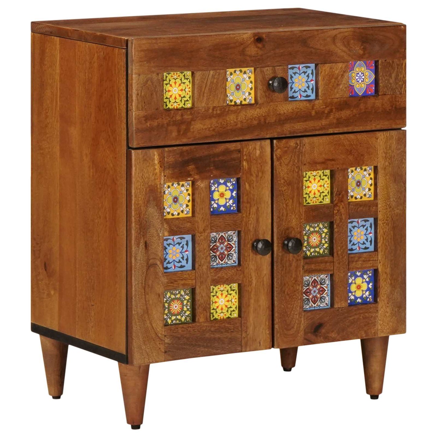 Armadio da Notte con cassetto Marrone 50 x 33 x 60 cm | homemem39